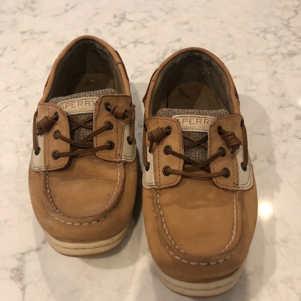 SPERRY Boat Shoes, Boys 4.5 Songfish
